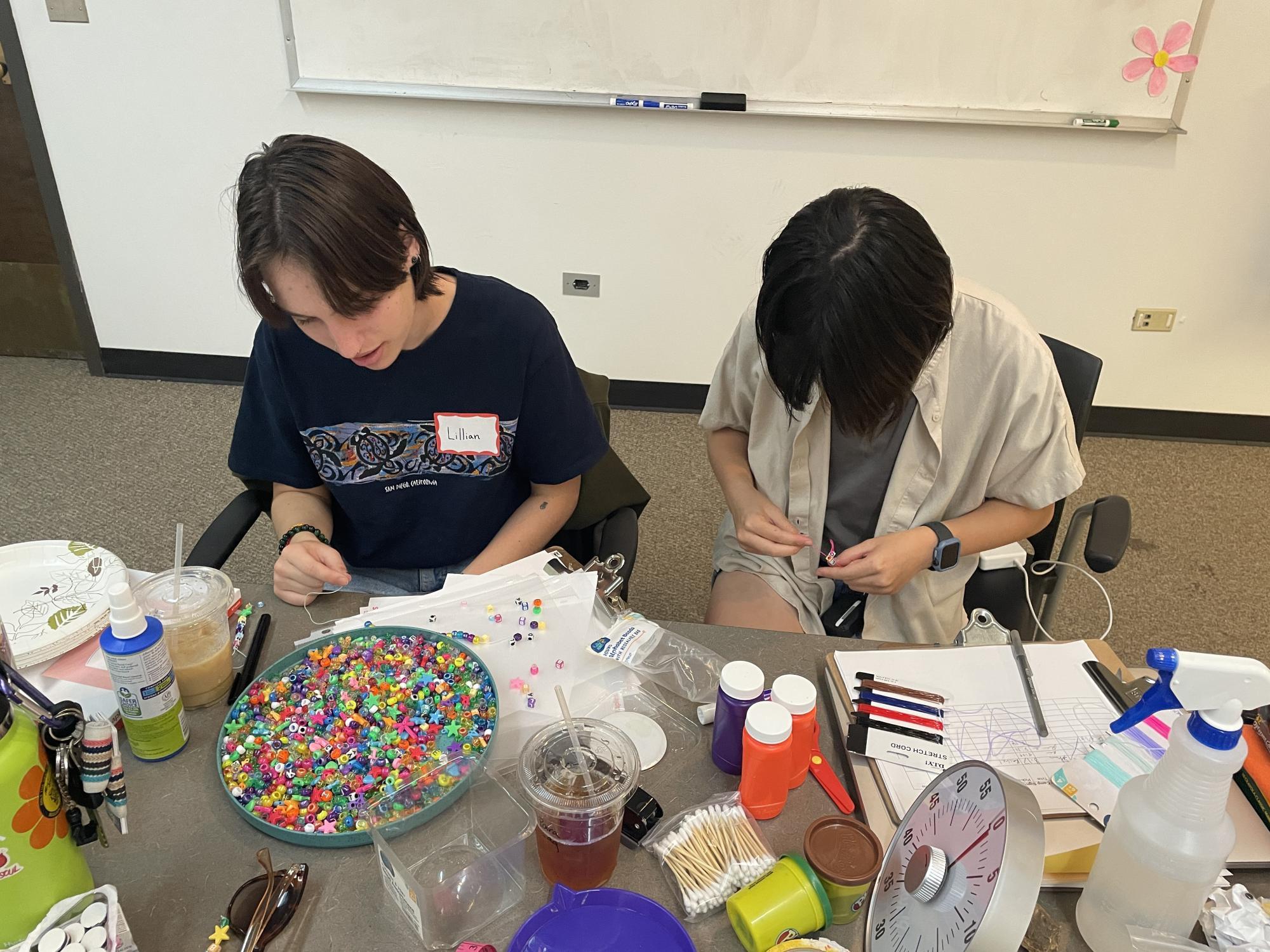 Students at work