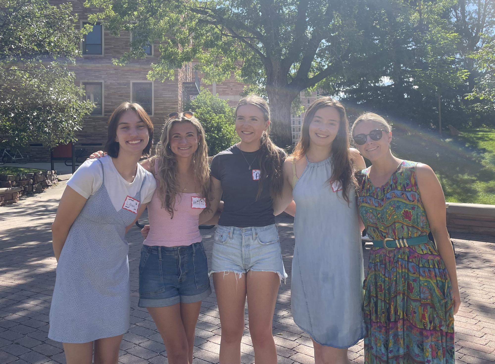 Students smiling