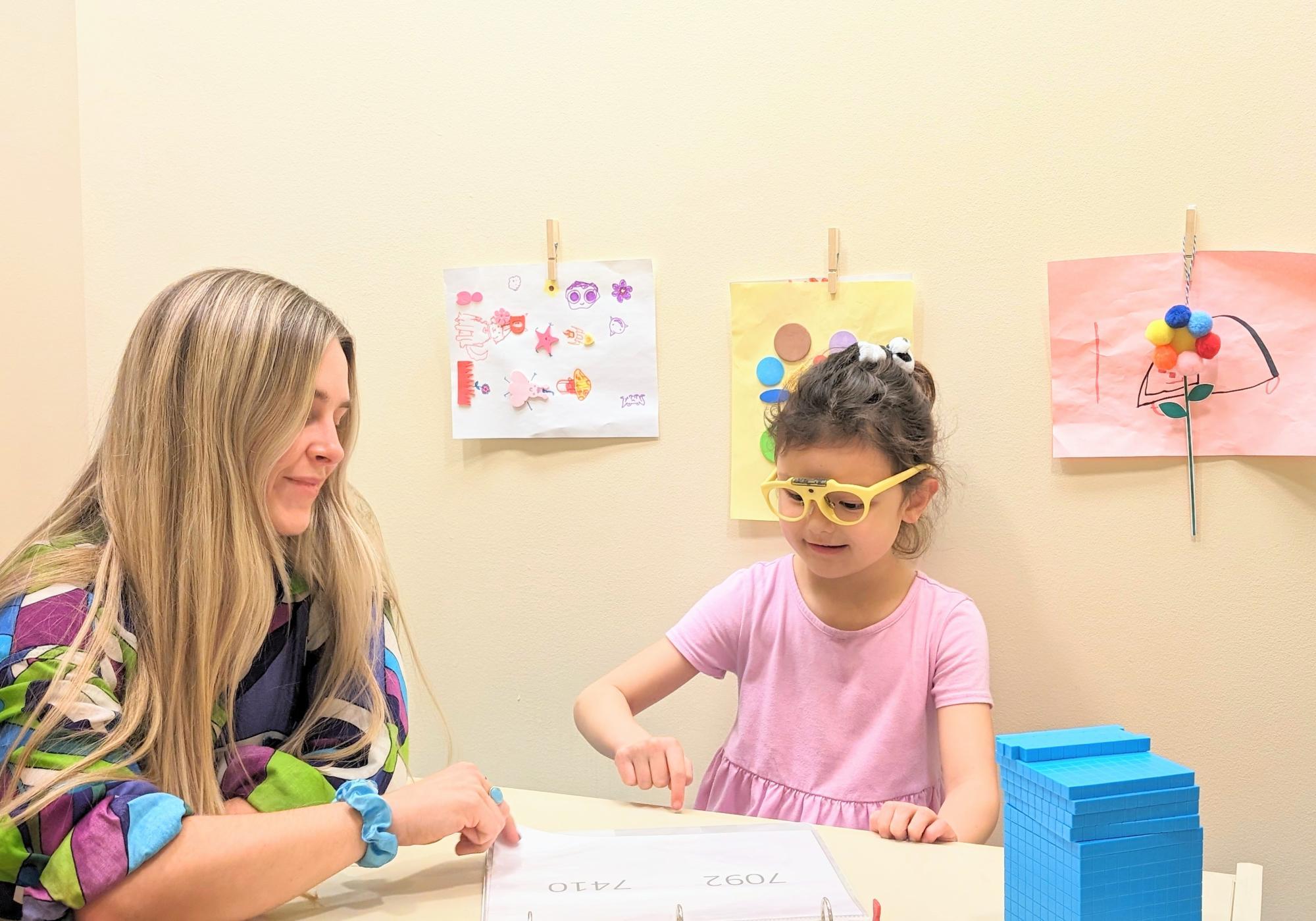 child and experimenter