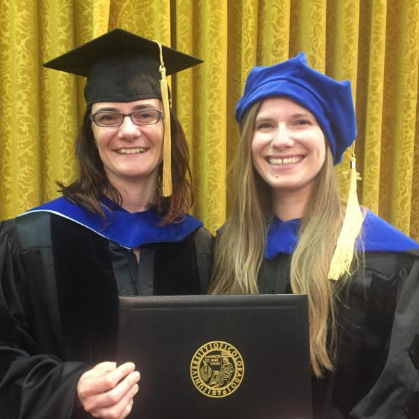 Amanda and Gordana after graduation (May, 2017)
