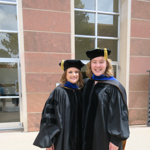 Marta and Leah at graduation 2019