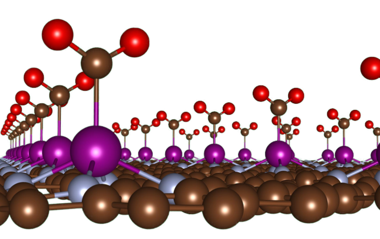 A 3D image of the molecular structure of MnN4C