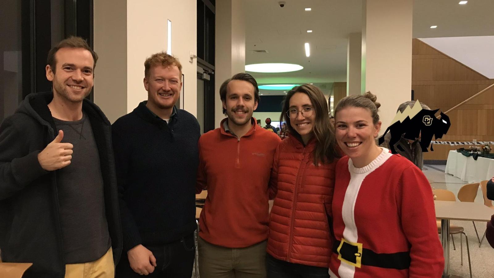 Electrobuffs at the annual ChBE Holiday Party in 2019.