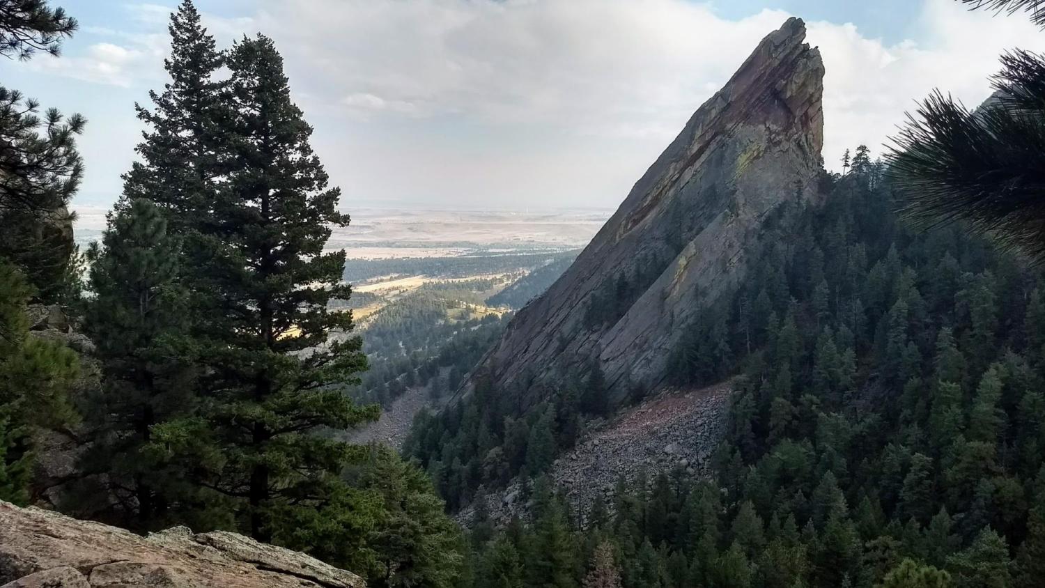 view from the top of the flatirons