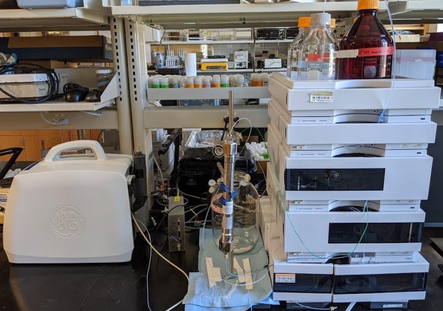 HPLC 1260 Series with DAD, FLD, and TOC