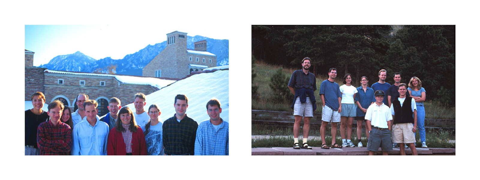two photos of older Falke lab members