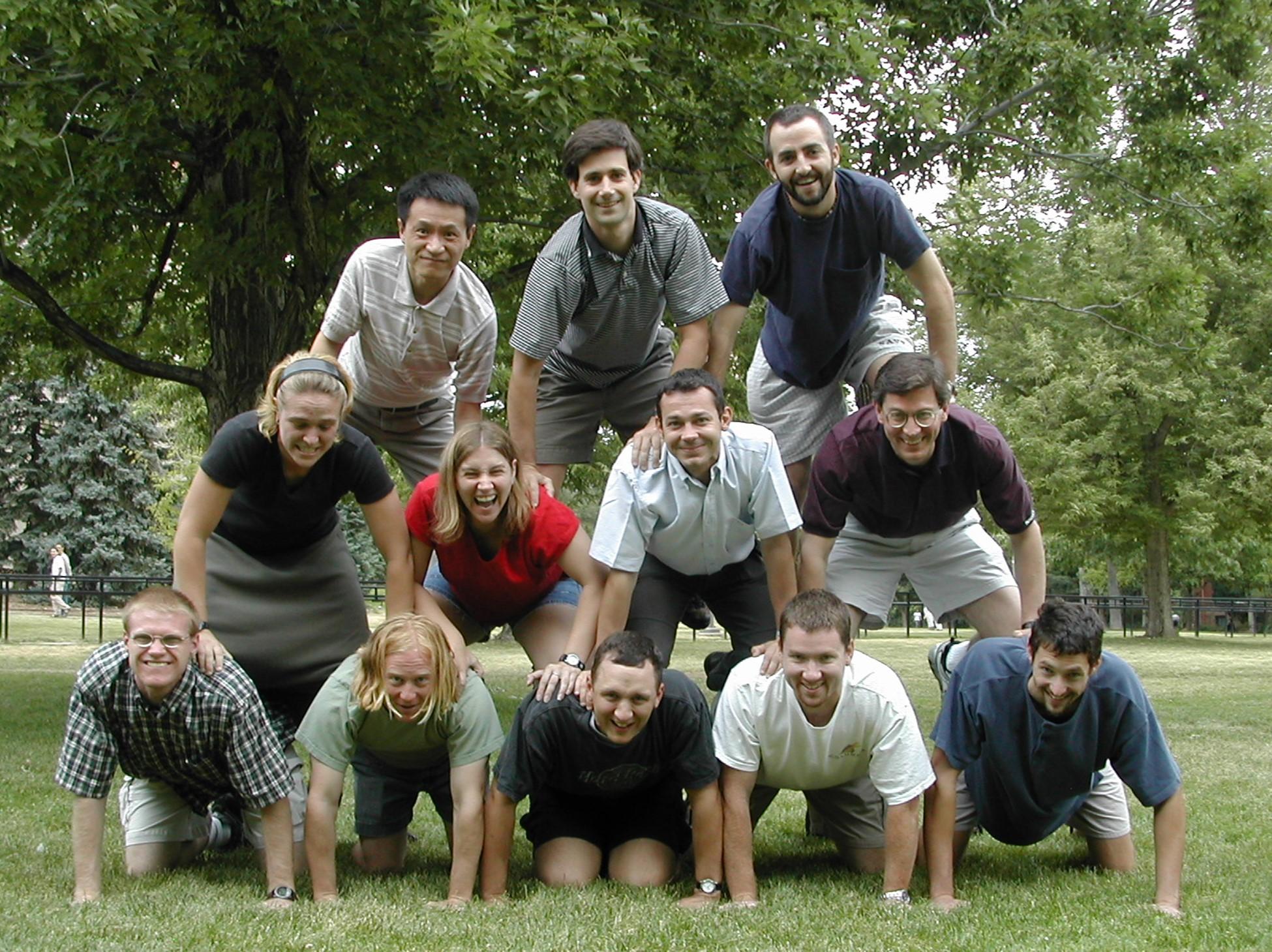 Past Group Photo Summer 2002; University of Colorado at Boulder, Steven M. George Research Group