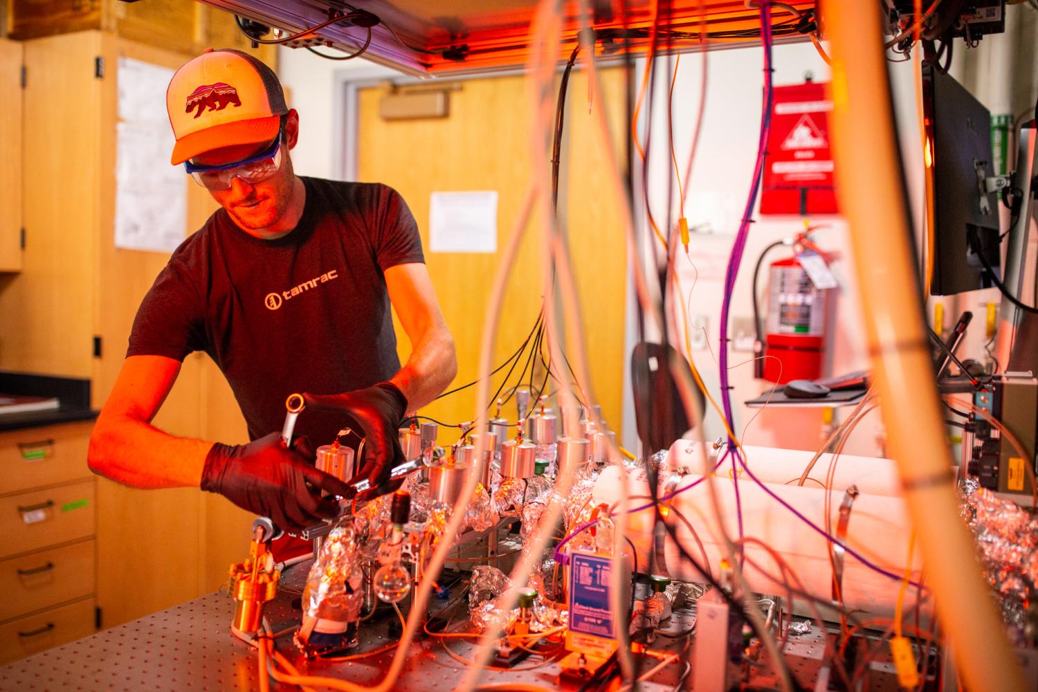 David Zywotko in the Laboratory with ALD, ALE, In Situ, QCM; University of Colorado at Boulder, Steven M. George Research Group