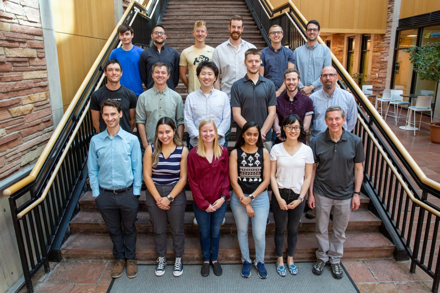 Photo of the S.M. George Research Group at CU Boulder Colorado