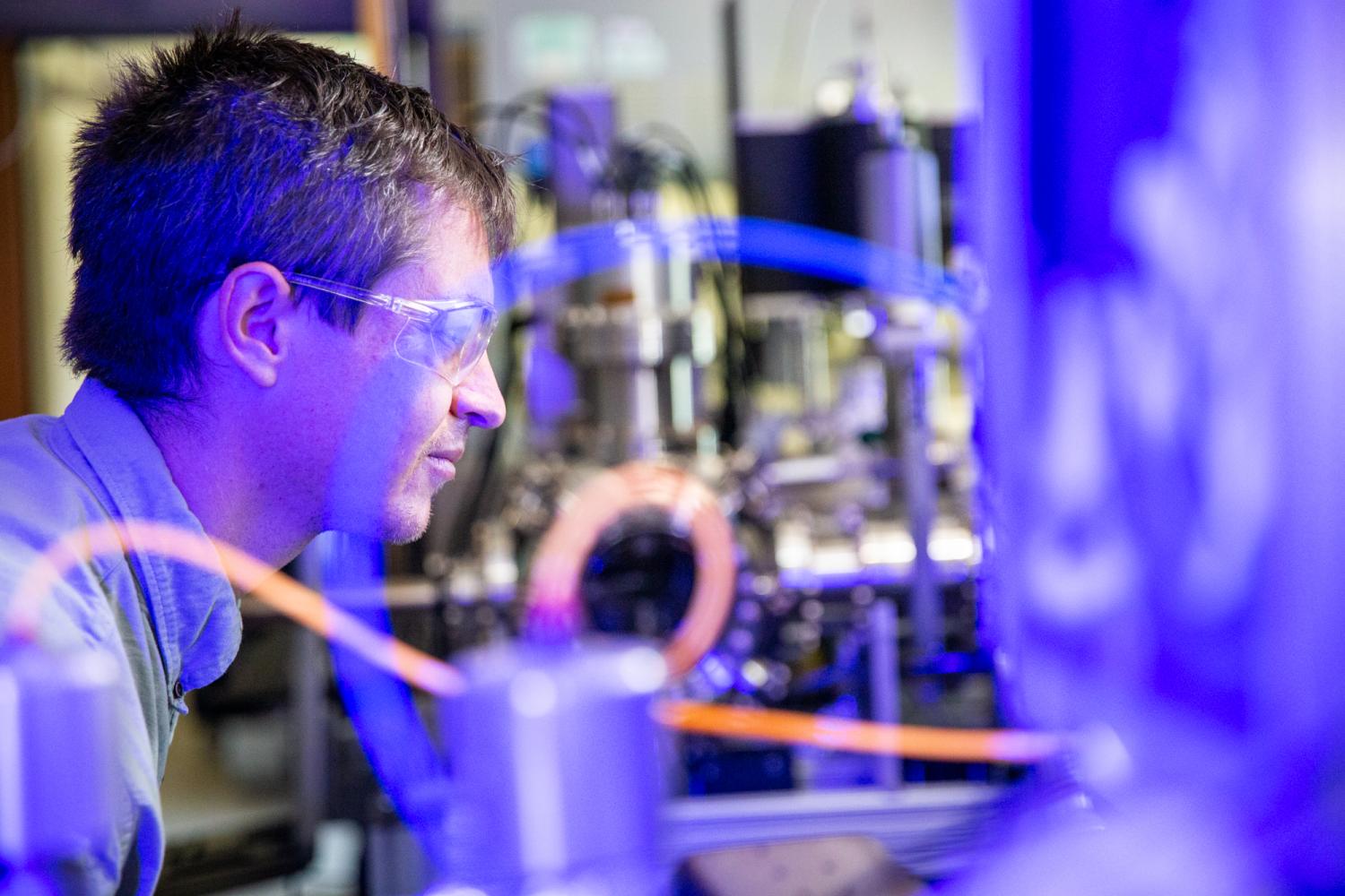 Austin Cano in the Laboratory with ALD, ALE, In Situ, Ellipsometry; University of Colorado at Boulder, Steven M. George Research Group