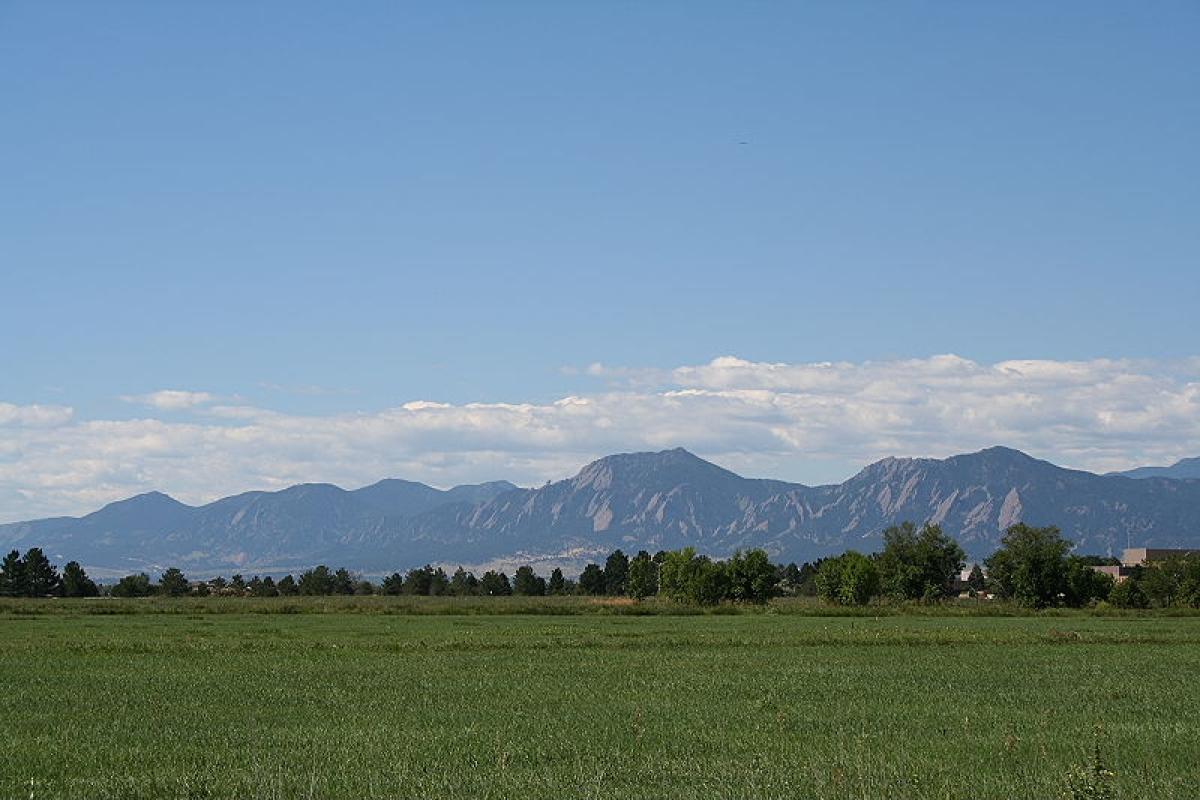 View of Flatirons