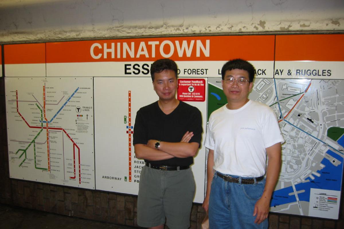 Doug and Prof. SonBinh in train station