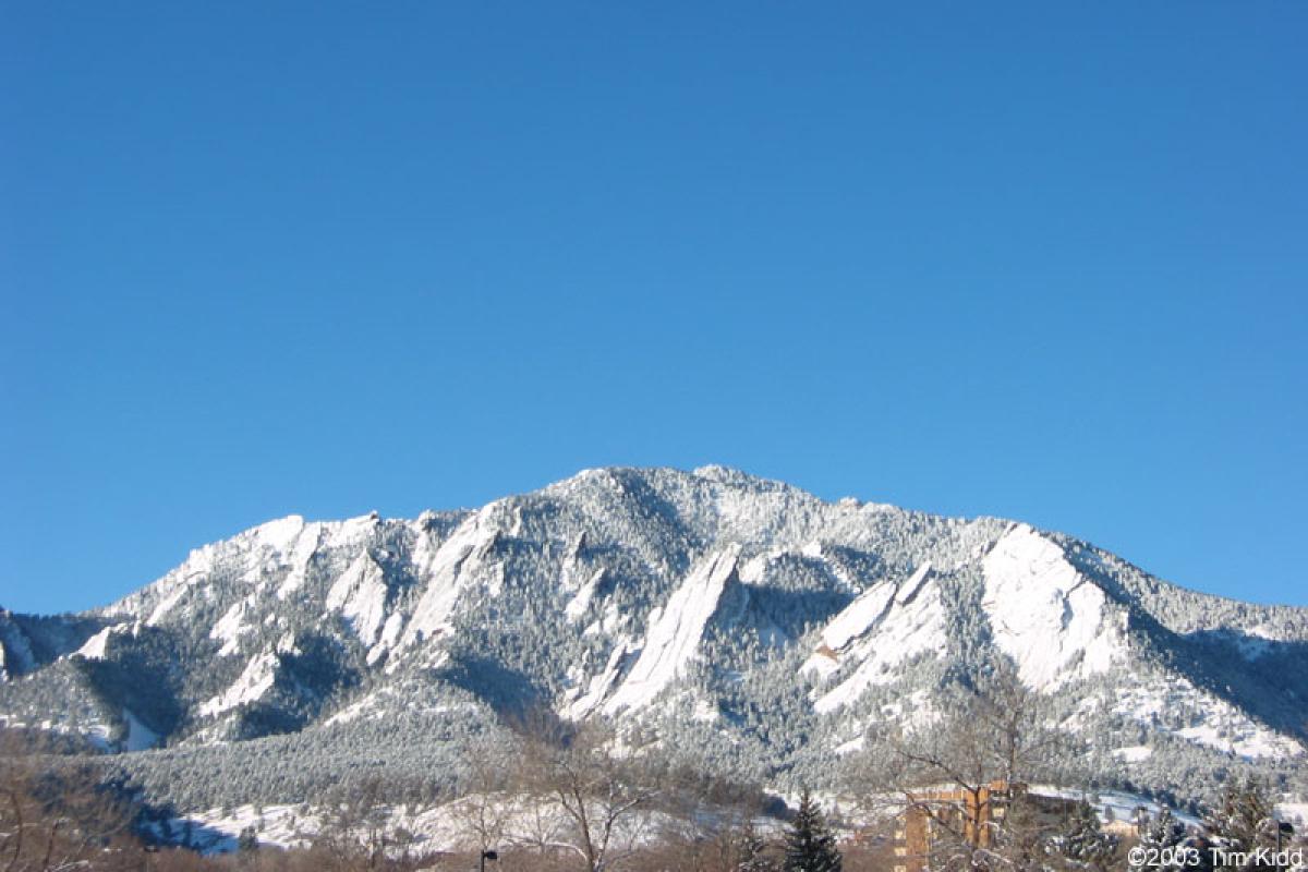 Flatirons during winter