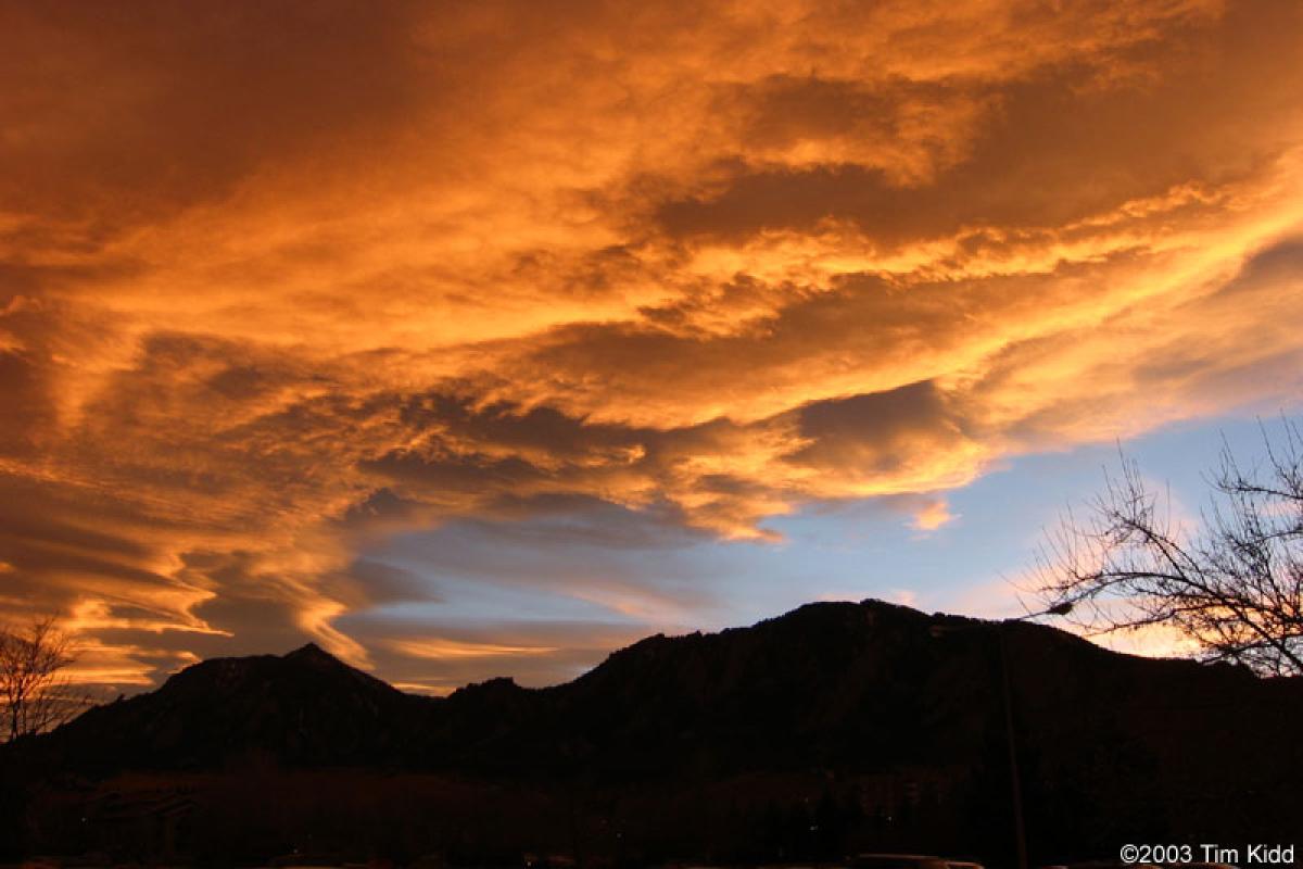 Sunset from CU Campus
