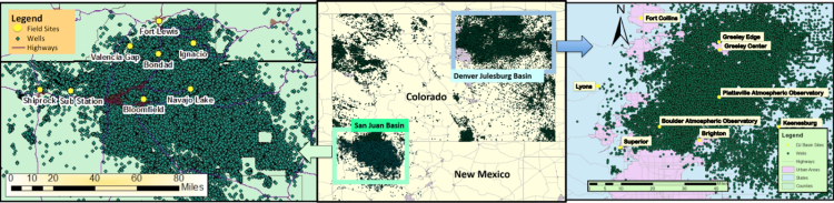 figure showing well concentration is high in colorado