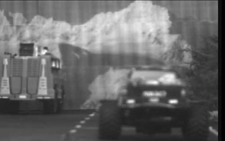 a roadway scene in wavefront-code