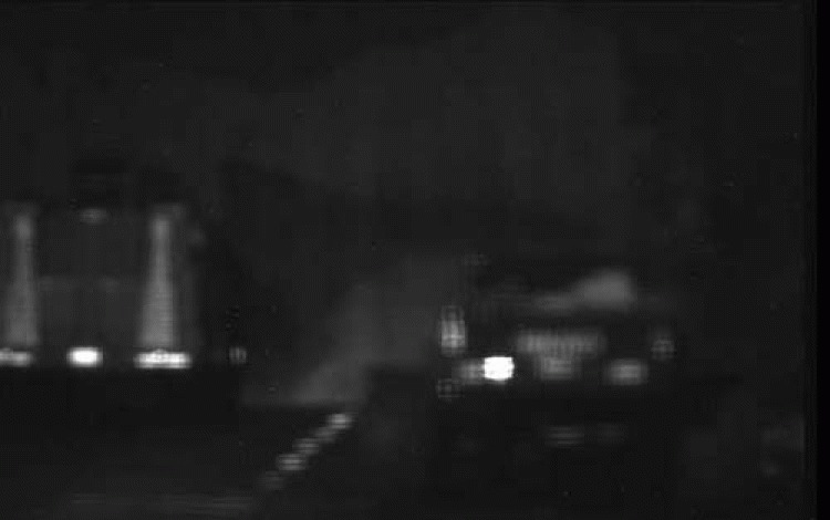 Roadway, in the evening