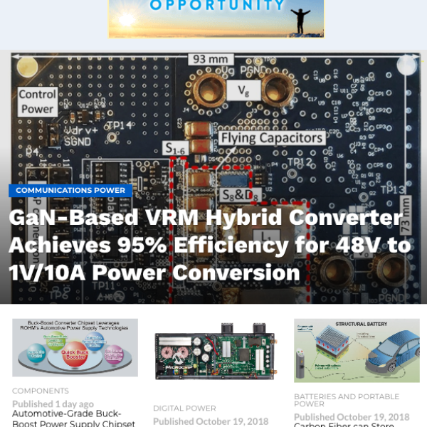 201810 - Power Pulse features our first DIH Converter work on its front page