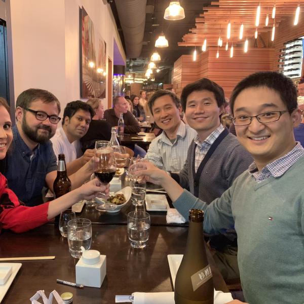 201810 - Paper Congratulation Party at Japango - Molly, Casey, Ratul, Hanh-Phuc, Gabsu, Roger