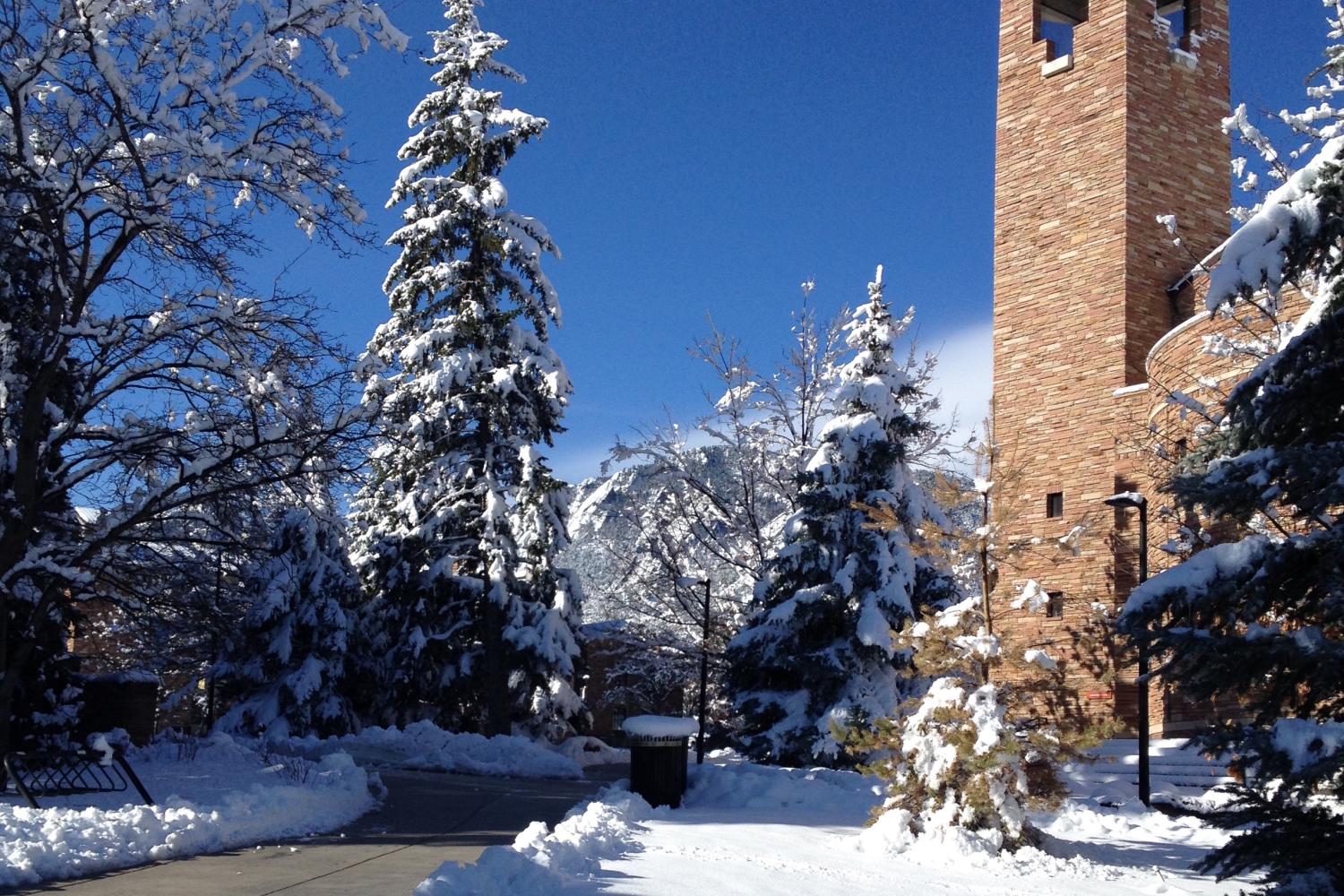 Campus after winter storm