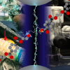 Illustration of breaking down plastics with electricity