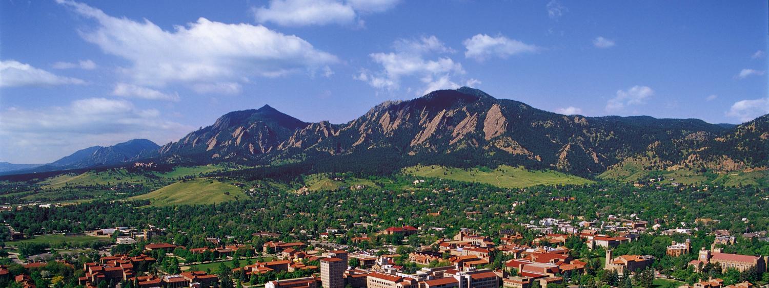 CU Boulder and Flatirons
