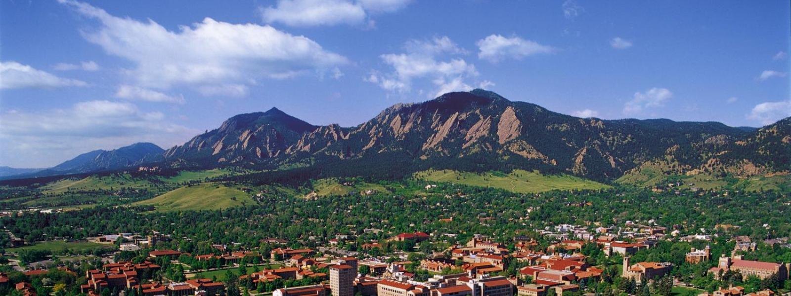 CU Boulder and Flatirons