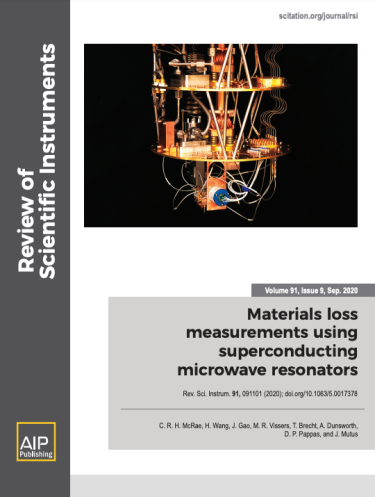 Cover of Review of Scientific Instruments 2020