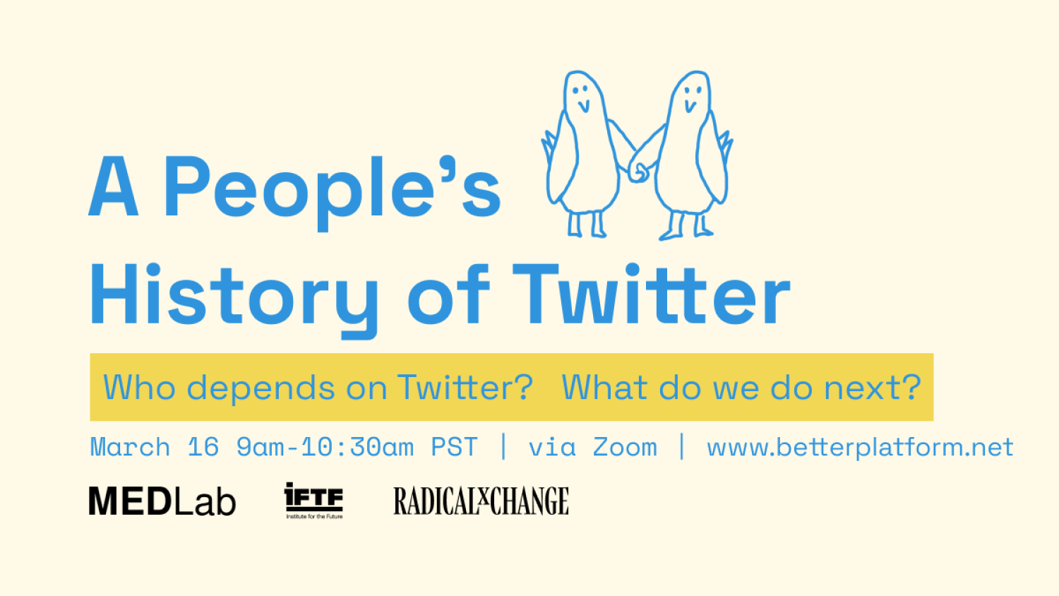 A People's History of Twitter event logo