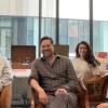The initial team working on the dispute protocols project. Left to right: Rajatava Karmaker, Sierra Rodriguez, Nathan Schneider, Júlia Martins Rodrigues, and Dorothy Howard.