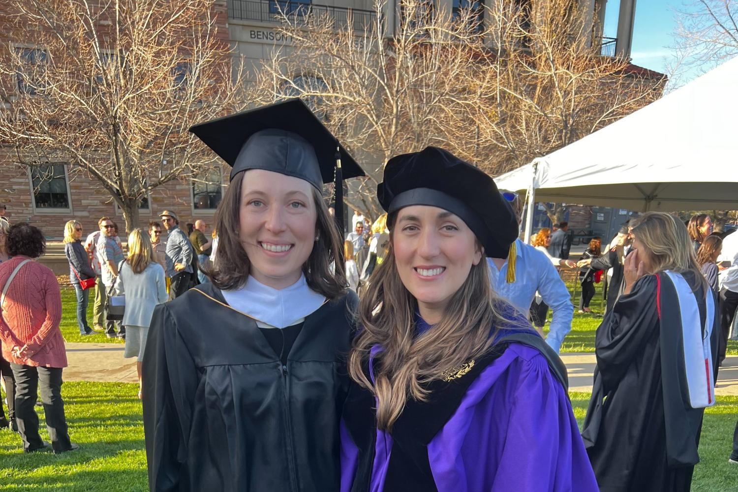 Mandy and Dr. Hilger at graduation (May 2022)