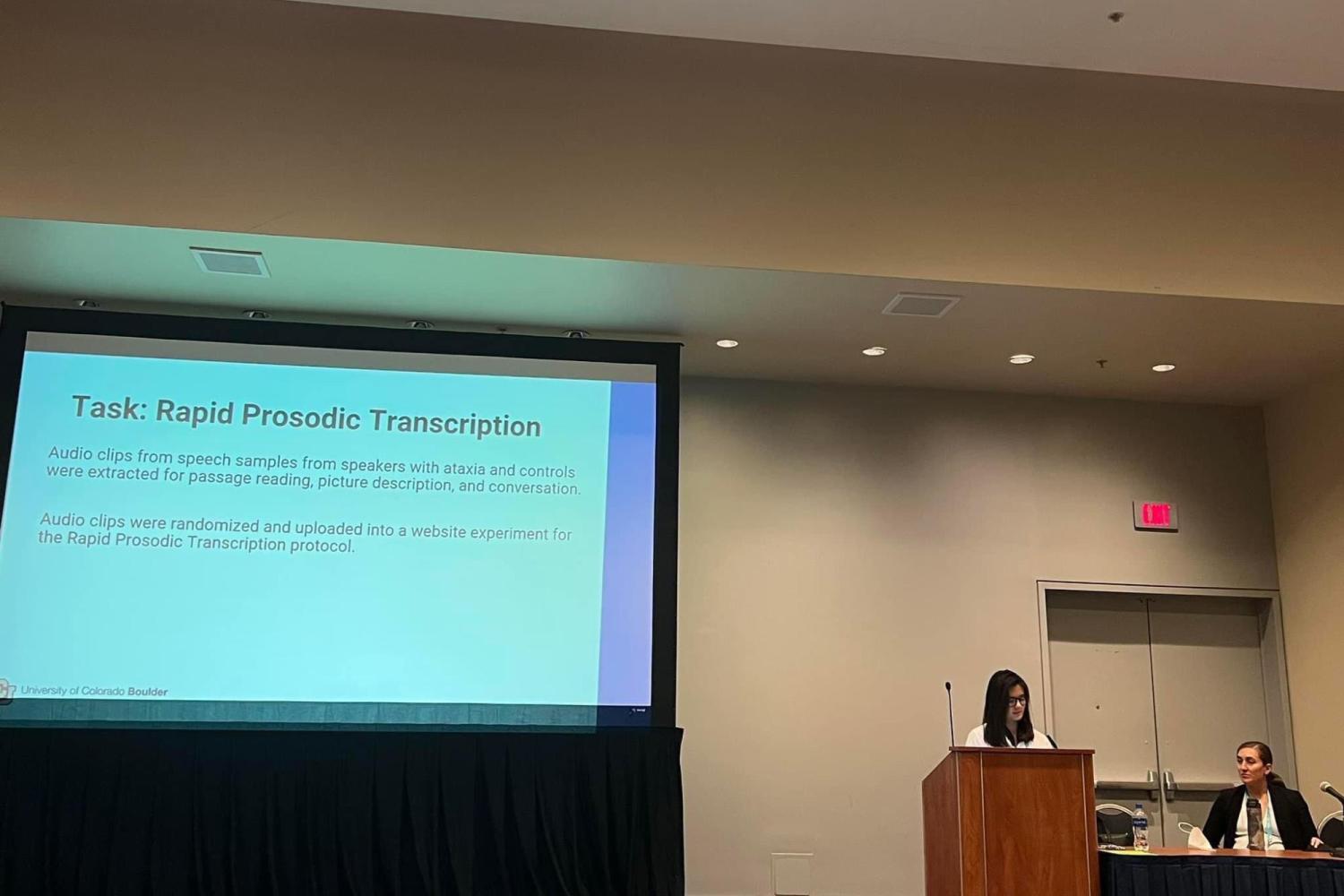 Melanie Esver presenting at ASHA (November 2021)