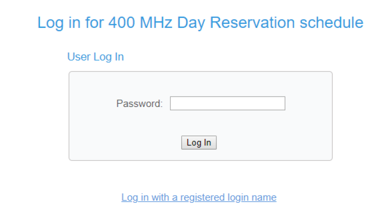 Log in with common pass word