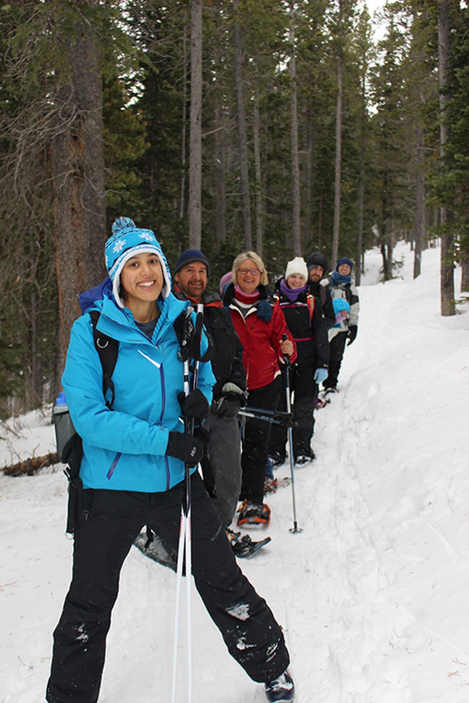 Palmer lab goes skiing!