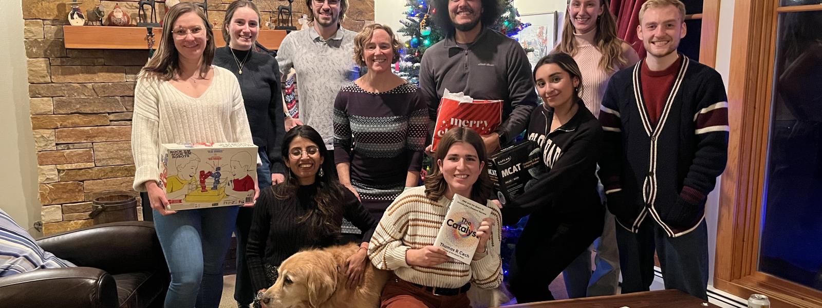lab Christmas 2024 photo