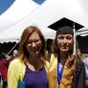 Hannah and Molly at Hannah's graduation