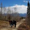 Walking to talks at the Biochemistry Retreat