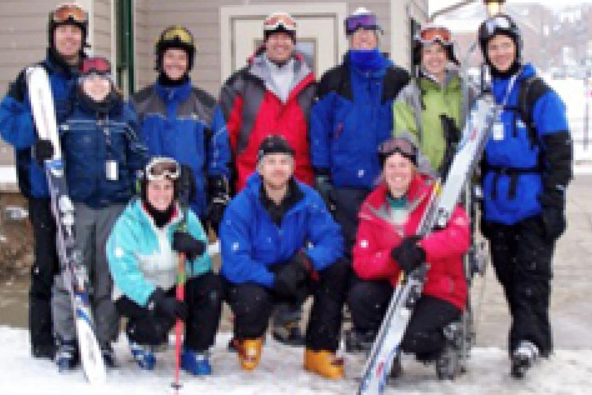 Group in ski gear
