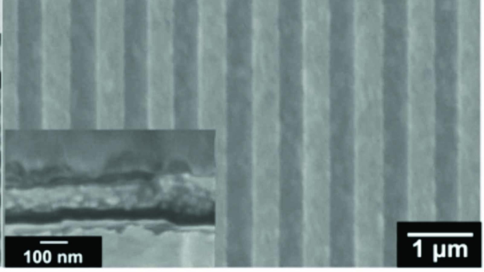 Silver nanograting