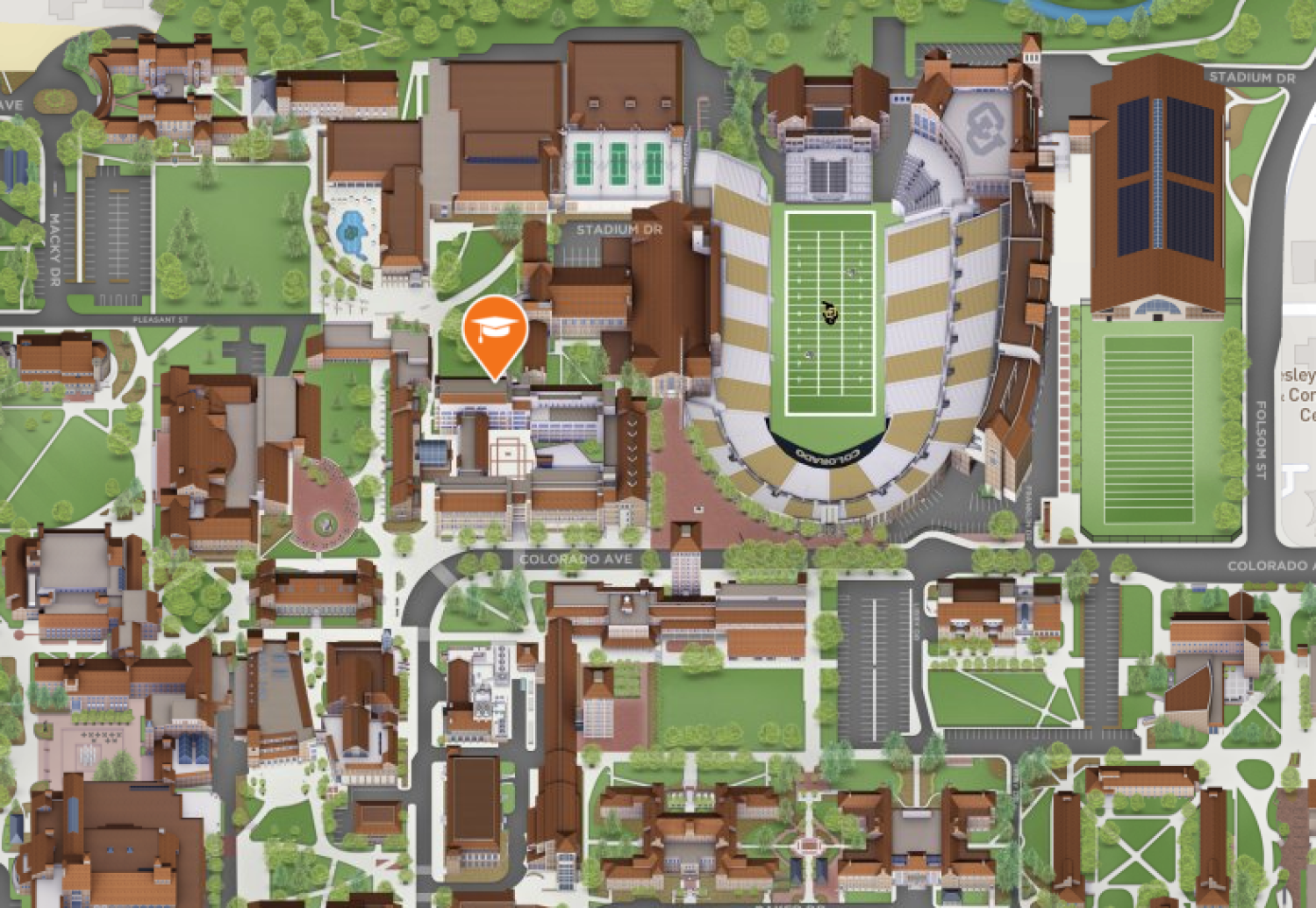 Location of Dr. Poyton's Office at CU Boulder