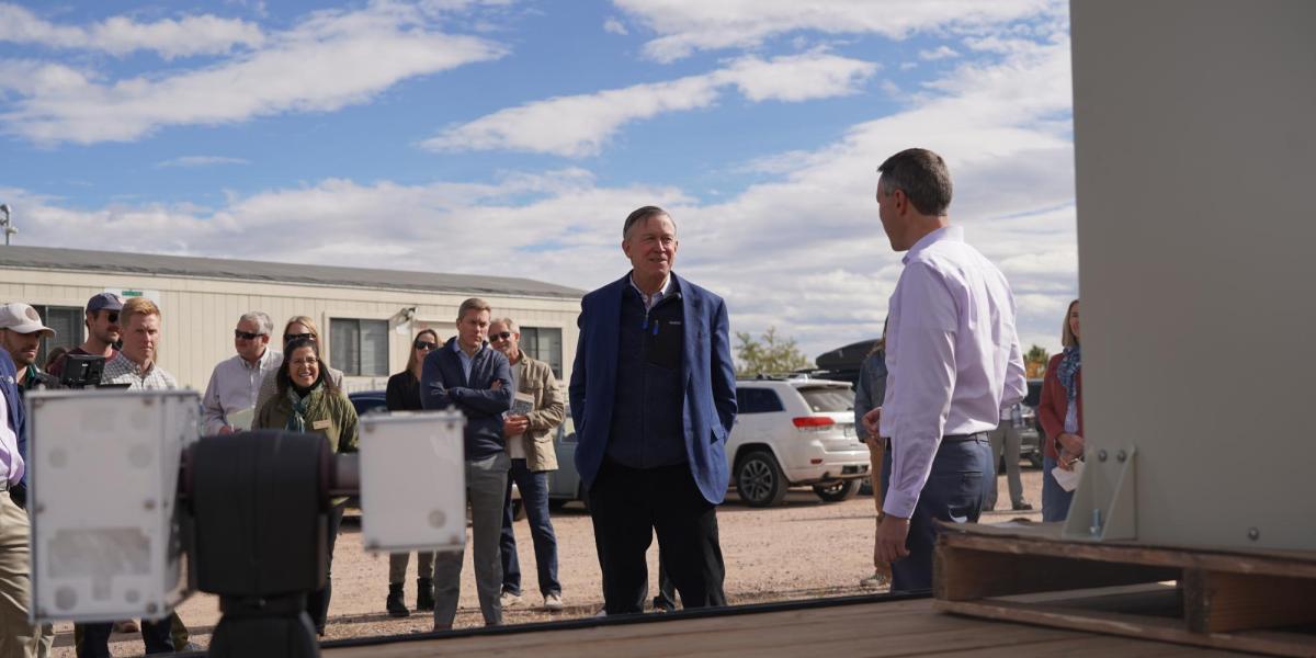 Prof Rieker & Sen Hickenlooper at METEC