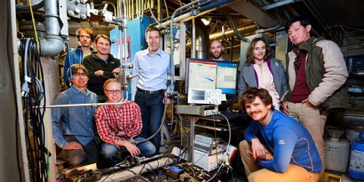 Greg Rieker and his group at a powerplant