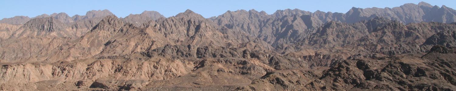 Peridotite mountains in Oman