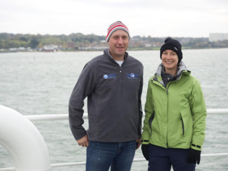 RPL team members Matt Schrenk and Katrina Twing ready to embark on Expedition 357