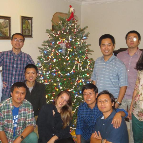 2014.12 Christmas party at Dr. Zuo's house