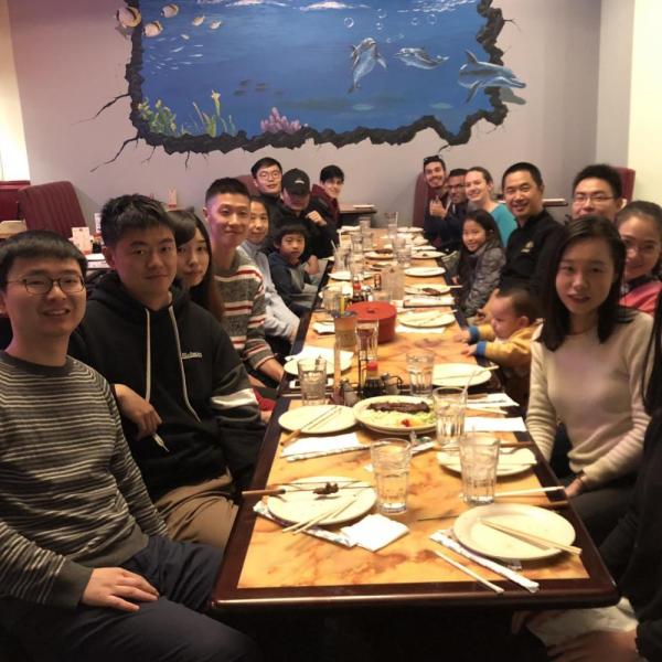 2018.11: Lab dinner to celebrate the Thanksgiving