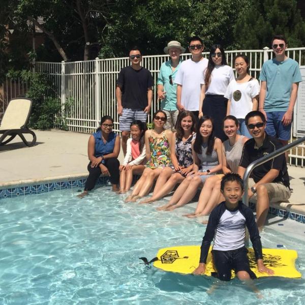2019.08: Pool party at Dr. Zuo's community pool