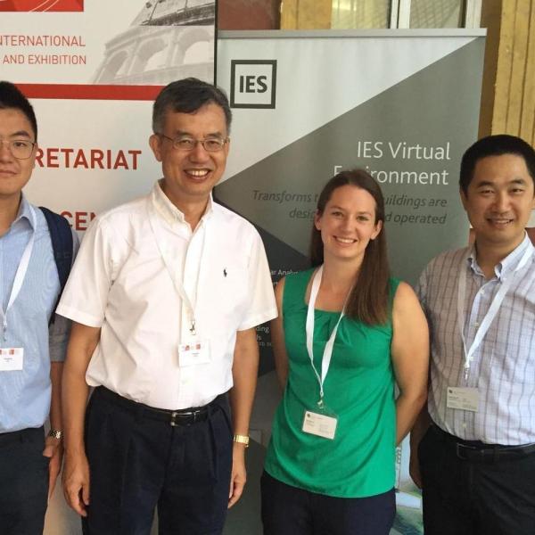 2019.09: Yunyang, Katy and Dr. Zuo present at the 2019 Building Simulation conference in Rome, Italy