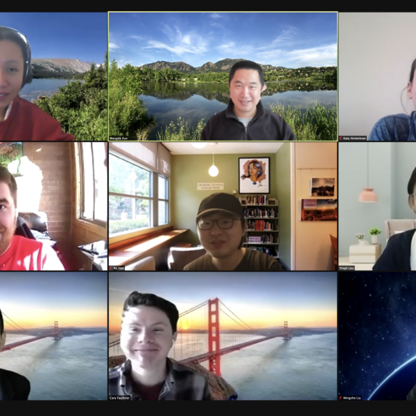 2020.11: Online lab lunch to celebrate Xu passing his Ph.D. defense