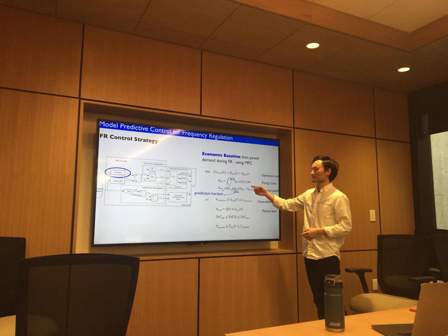 Yangyang presenting